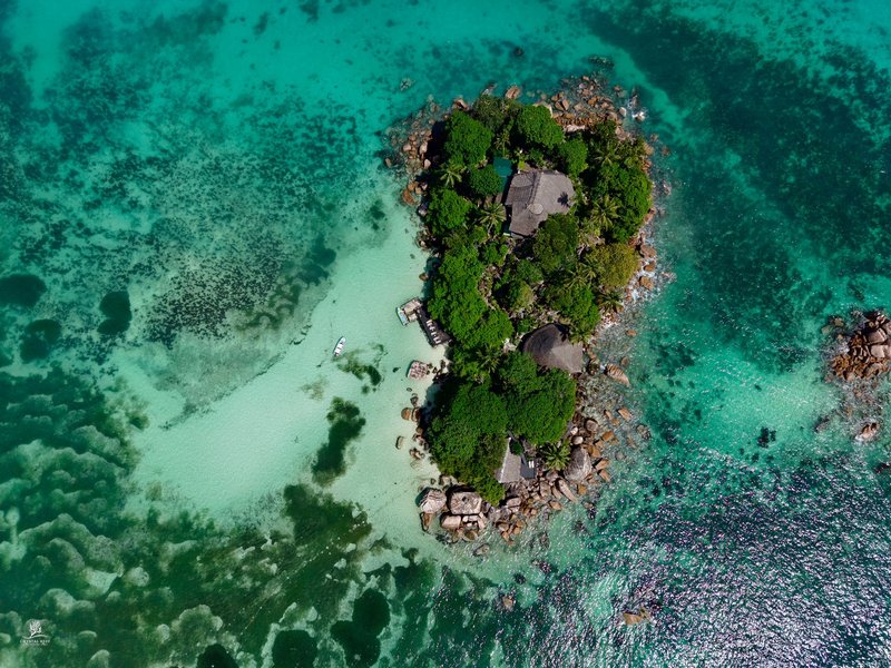 Top view of Chauve Souris — Praslin